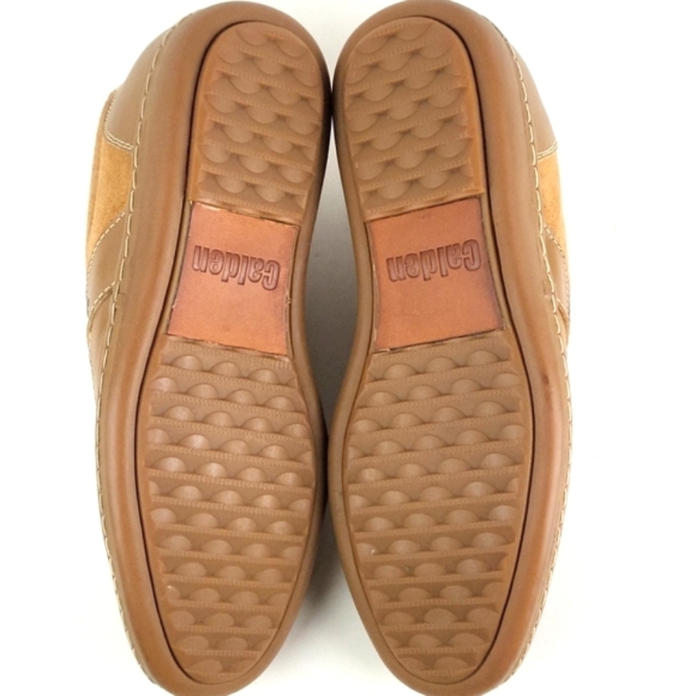 Calden Suede Leather Slip-on Casual Loafer Elevator Shoe Tan Men's Size 7 - Picture 11 of 16